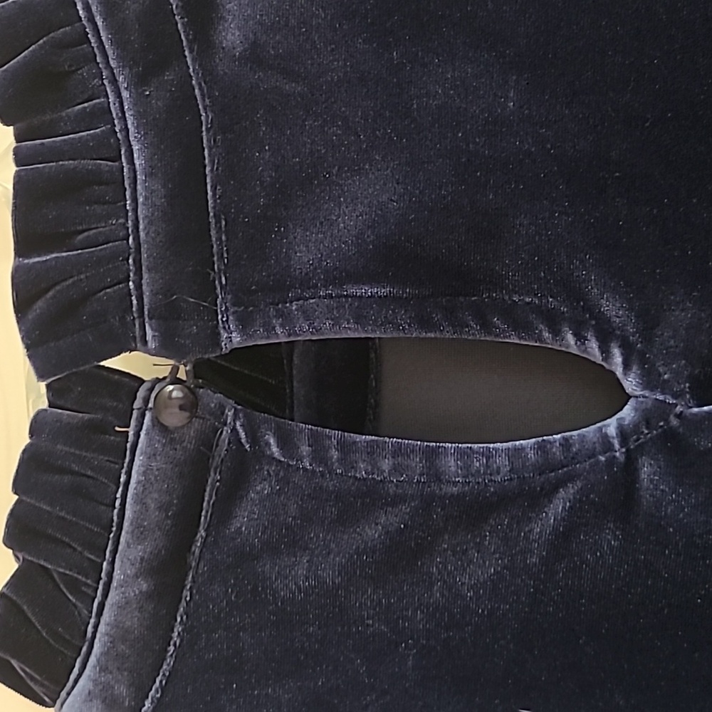 Crown & Ivy Navy blouse XL - Picture 5 of 6